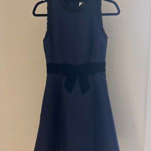 Kate Spade Navy Black Velvet Dress Sleeveless Size 0